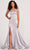 Colette By Daphne CL2045 - Glittering Strapless Prom Gown Evening Dresses 00 / Platinum
