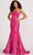Colette By Daphne CL2048 - Embellished Strapless Evening Gown Evening Dresses 00 / Fuchsia