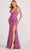 Colette By Daphne CL2052 - Embroidered V-Neck Evening Dress Evening Dresses 00 / Vintage Rose