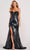 Colette By Daphne CL2054 - Sequined Sweetheart Evening Dress Evening Dresses 00 / Blk/Multi