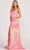 Colette By Daphne CL2054 - Sequined Sweetheart Evening Dress Evening Dresses 00 / Coral/Multi