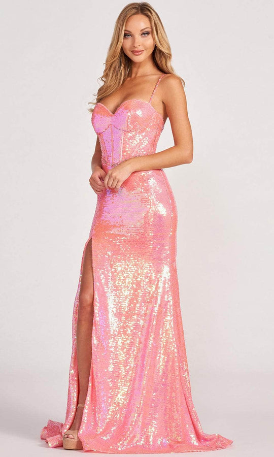 Colette By Daphne CL2054 - Sequined Sweetheart Evening Dress