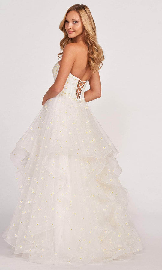 Colette By Daphne CL2055 - Strapless Ruffles Evening Dress