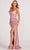 Colette By Daphne CL2073 - Corset Scoop Evening Dress Prom Dresses 00 / Rose