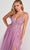Colette By Daphne CL2074 - Appliqued V-Neck Evening Dress Prom Dresses