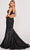 Colette By Daphne CL2077 - Bare Back V Neck Sequined Gown Evening Dresses