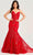 Colette By Daphne CL5105 - Plunging Sweetheart Prom Dress Prom Dresses 00 / Red