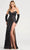 Colette By Daphne CL5107 - Embroidered Sequin Prom Dress Prom Dresses 00 / Black/Multi/Nude