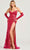 Colette By Daphne CL5107 - Embroidered Sequin Prom Dress Prom Dresses 00 / Fuchsia/Nude