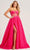 Colette By Daphne CL5114 - Rosette Ballgown Prom Dresses 00 / Pink