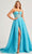 Colette By Daphne CL5114 - Rosette Ballgown Prom Dresses 00 / Turquoise