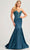 Colette By Daphne CL5116 - Glitter Applique Prom Dress Prom Dresses 00 / Teal