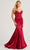 Colette By Daphne CL5116 - Glitter Applique Prom Dress Prom Dresses 00 / Wine