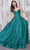 Colette By Daphne CL5117 - Shimmer Corset Prom Dress Prom Dresses 00 / Emerald