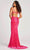 Colette By Daphne CL5119 - Spaghetti Strap Velvet Prom Dress Prom Dresses