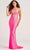 Colette By Daphne CL5139 - Beaded Cutout Prom Dress Prom Dresses 00 / Hot Pink