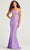 Colette By Daphne CL5139 - Beaded Cutout Prom Dress Prom Dresses 00 / Purple