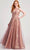 Colette By Daphne CL5144 - Strapless Corset Prom Dress Evening Dresses 00 / Heather/Rose Gold