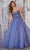 Colette By Daphne CL5161 - Lace Embellished Prom Dress Prom Dresses 00 / Steel Blue