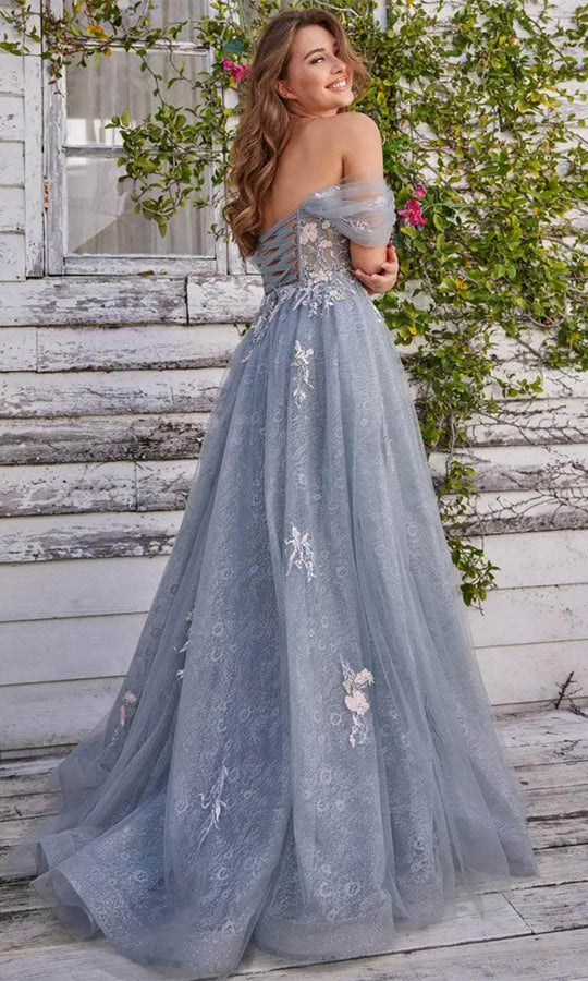 Colette By Daphne CL5169 - Applique Off Shoulder Prom Dress