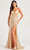 Colette By Daphne CL5177 - Corset High Slit Prom Dress Prom Dresses 00 / Champagne