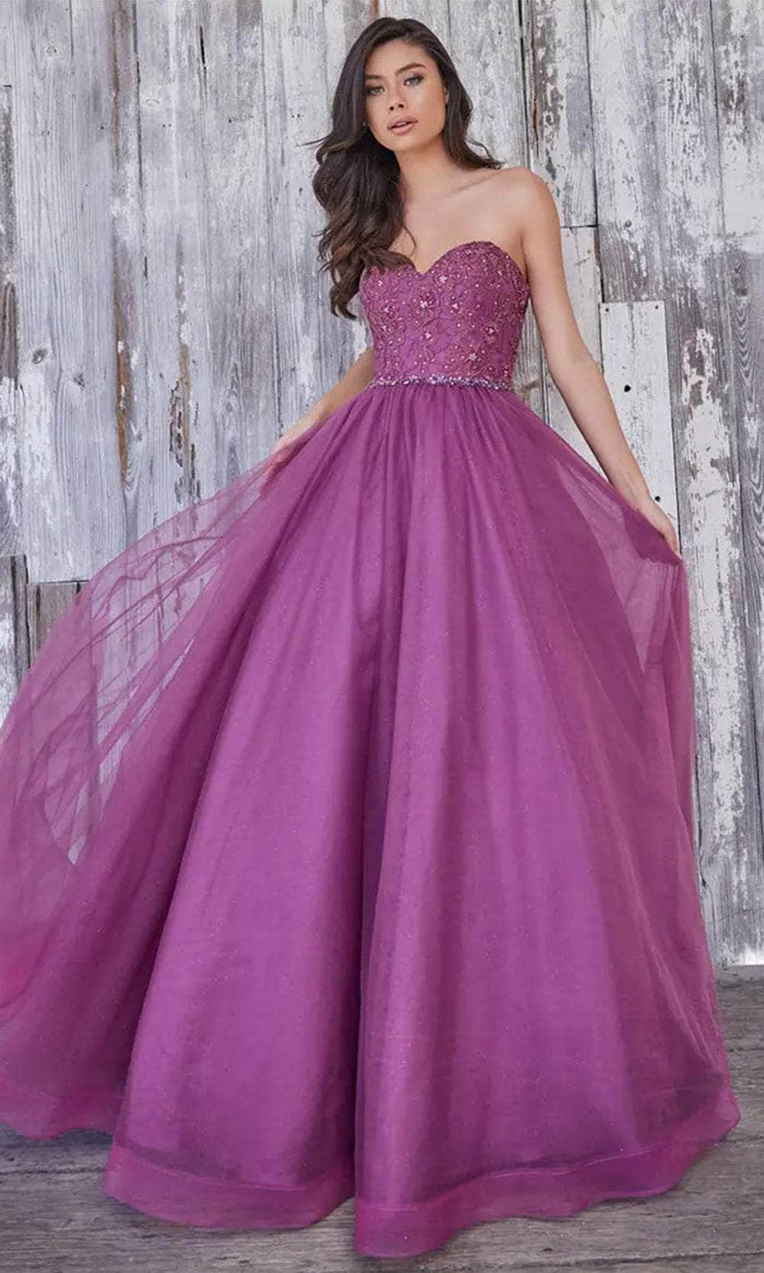 Colette By Daphne CL5193 - Sweetheart Embellished Ballgown Ball Gowns 00 / Berry