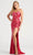 Colette By Daphne CL5196 - Embroidered Sequin Prom Dress Prom Dresses 00 / Fuchsia/Pink