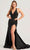 Colette By Daphne CL5206 - Halter Mermaid Evening Dress Prom Dresses 00 / Black