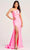 Colette By Daphne CL5207 - Cutout One Shoulder Prom Dress Prom Dresses 00 / Pink