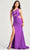 Colette By Daphne CL5207 - Cutout One Shoulder Prom Dress Prom Dresses 00 / Purple