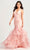 Colette By Daphne CL5234 - Floral Halter Prom Dress Prom Dresses 00 / Pink/Multi