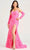 Colette By Daphne CL5264 - Scoop Neck Sequin Prom Dress Prom Dresses 00 / Neon Pink