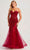 Colette By Daphne CL5274 - Sequin Applique Prom Dress Prom Dresses 00 / Scarlet
