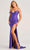 Colette By Daphne CL5278 - Ruched Front Skirt Prom Dress Prom Dresses 00 / Purple