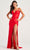 Colette By Daphne CL5278 - Ruched Front Skirt Prom Dress Prom Dresses 00 / Red