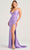 Colette By Daphne CL5278 - Ruched Front Skirt Prom Dress Prom Dresses 00 / Violet