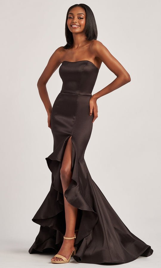 Colette CL6017 - Strapless Ruffled Mikado Mermaid Gown