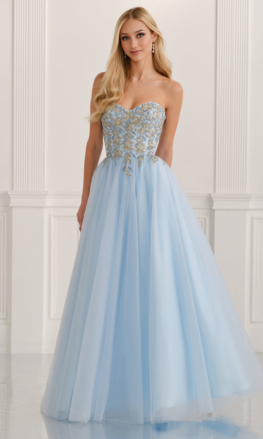 Colette CL6111 - Glitter Applique Sweetheart A-Line Gown
