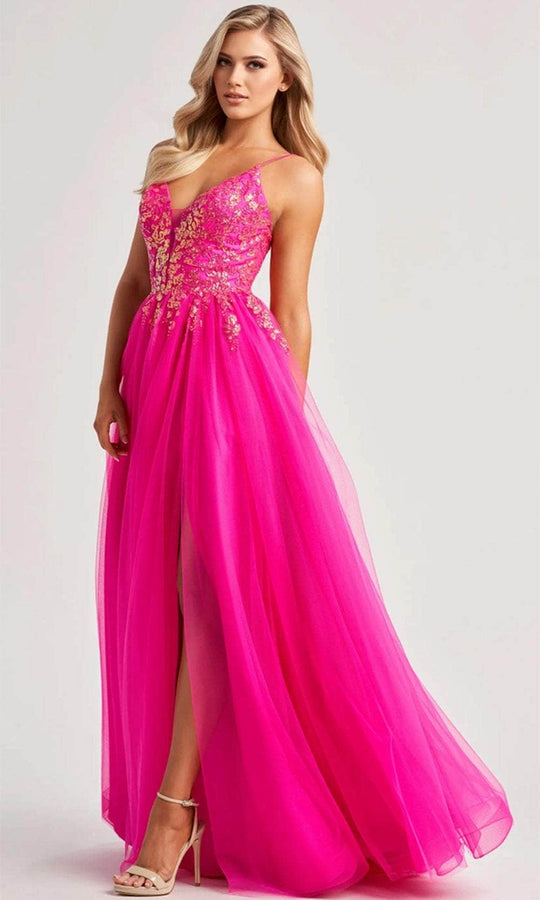 Colette By Daphne CL8030 - Sequin Tulle Prom Gown