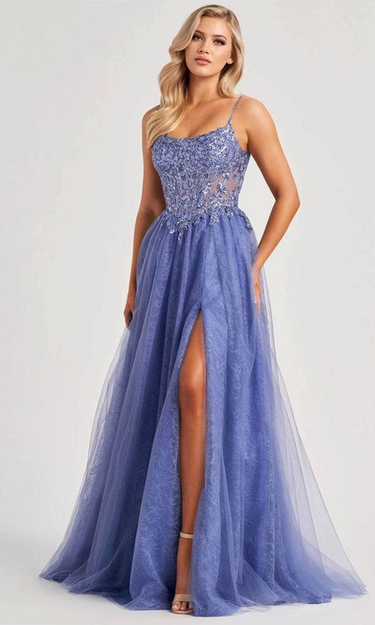 Colette By Daphne CL8240 - Illusion Corset Prom Gown