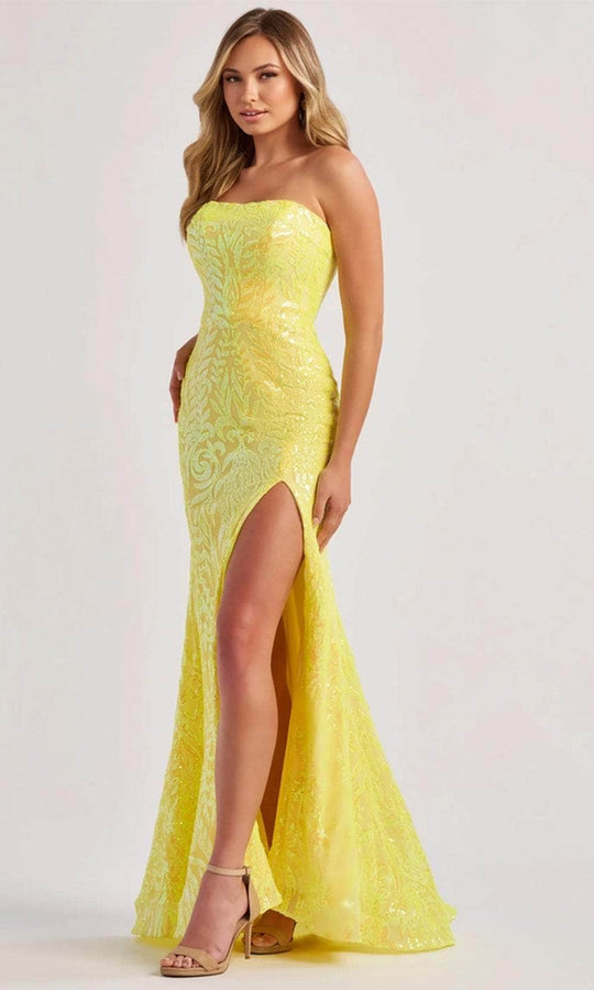 Colette By Daphne CL8610 - Straight-Across Sequin Gown