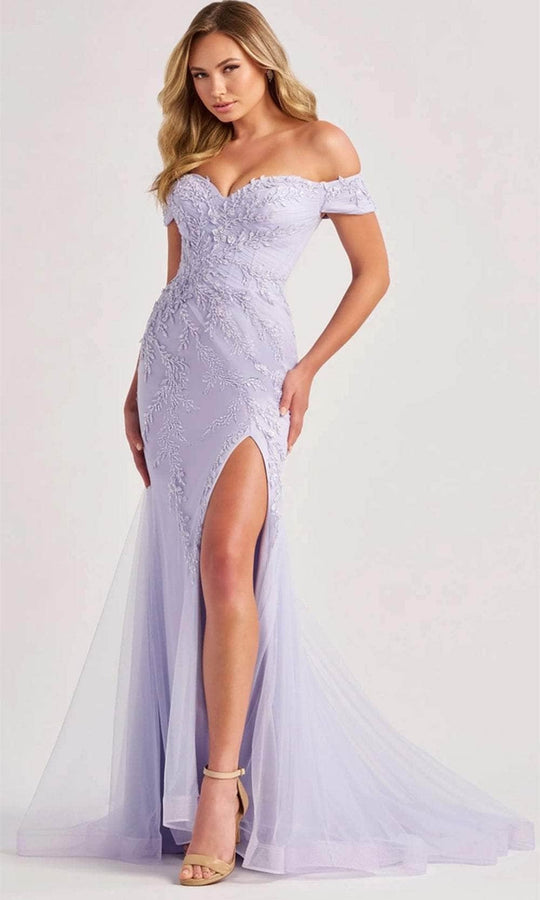 Colette By Daphne CL8645 - Off Shoulder Godet Formal Gown