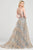 Colette By Daphne - Lace Up Metallic Evening Dress CL12006 Evening Dresses