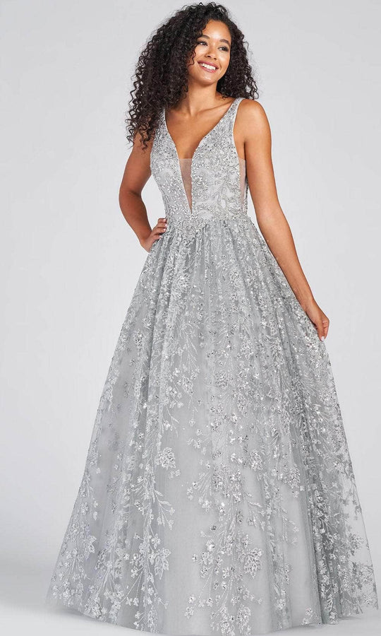Colette for Mon Cheri CL12237 - Plunging Neck Sleeveless Ball Gown