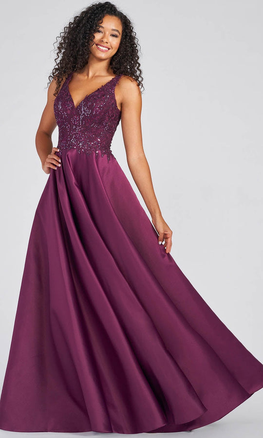 Colette for Mon Cheri CL12271 - Sequin Lace Applique Plus Size Prom A-Line Gown