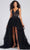 Colette for Mon Cheri CL12281 - Lace Appliqued V-Neck Ballgown Prom Dresses 6 / Heather
