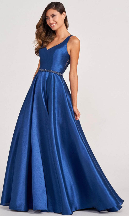 Colette for Mon Cheri CL2034 - Laced V-Neck Plus Size Prom Dress
