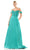 Colors Dress 3182 - Off Shoulder Mikado Prom Dress Special Occasion Dress 0 / Deep Green