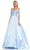 Colors Dress 3182 - Off Shoulder Mikado Prom Dress Special Occasion Dress 0 / Light Blue