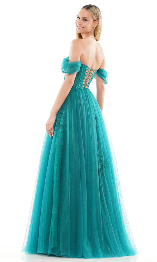 Colors Dress 3240 - Off Shoulder Tulle Prom Dress